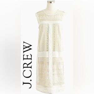 J. Crew Geo Crocheted Lace Shift Dress